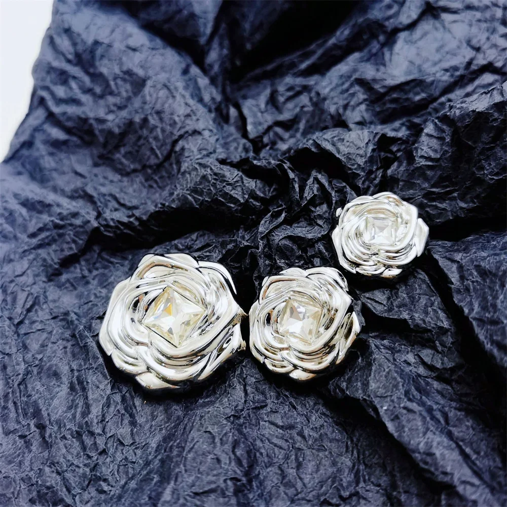 10 шт./компл. винтажные модные инкрустированные квадратные стразы в форме розы