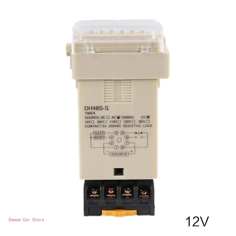 DH48S-S 0 1 с-990 ч 12 В 24 220 программируемый таймер SPDT с повторением цикла для реле