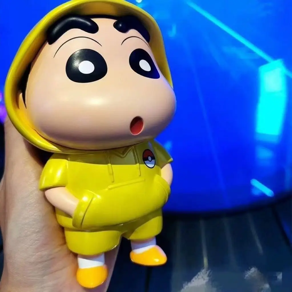 Фото Фигурка Аниме Crayon Shin-chan, 14 см, фигурки, игрушки, кавайная Коллекционная модель, статуя GK, украшения, подарки для детей №2