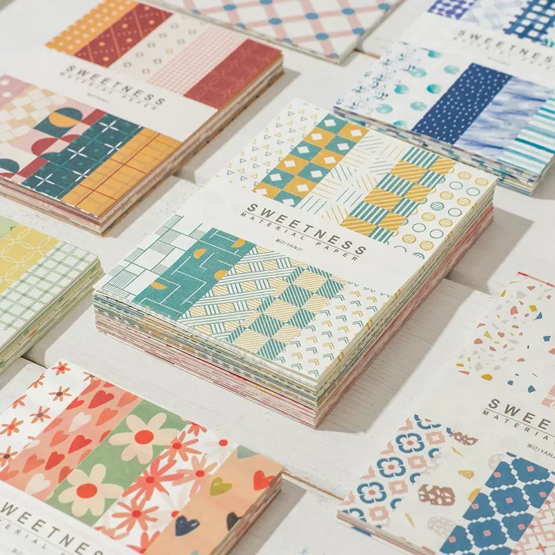 

Sweet Supply Station Series Material Paper Junk Journal Planner Scrapbooking Vintage Decorative DIY Craft Paper