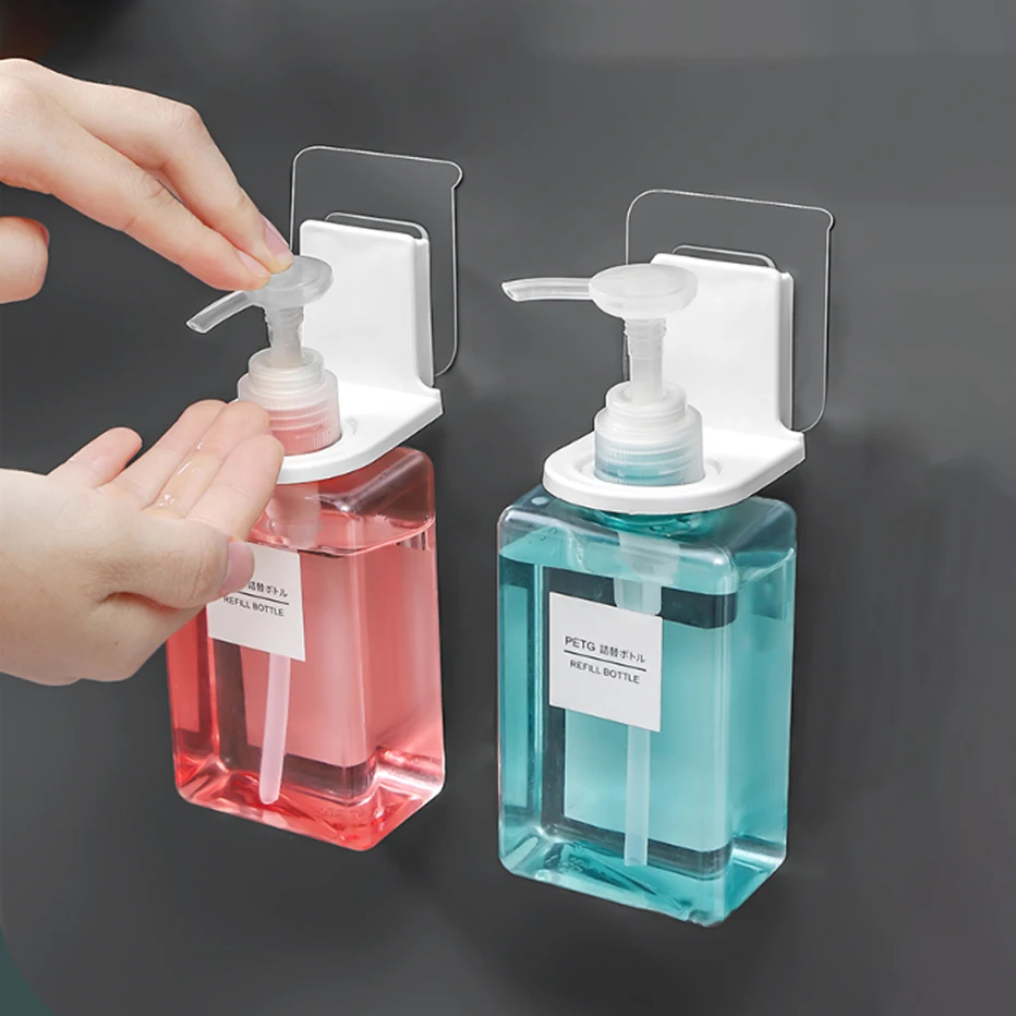 

Bathroom Hook Soap Bottle Shower Gel Bottle Holder Wall Hanging Hand Soap Storage Rack Waterproof Soap Dispenser Hook