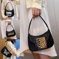 fashion underarm bag crescent bag shoulder bag womens bag handbag leopard print wild pattern printed outing bag commuter bag