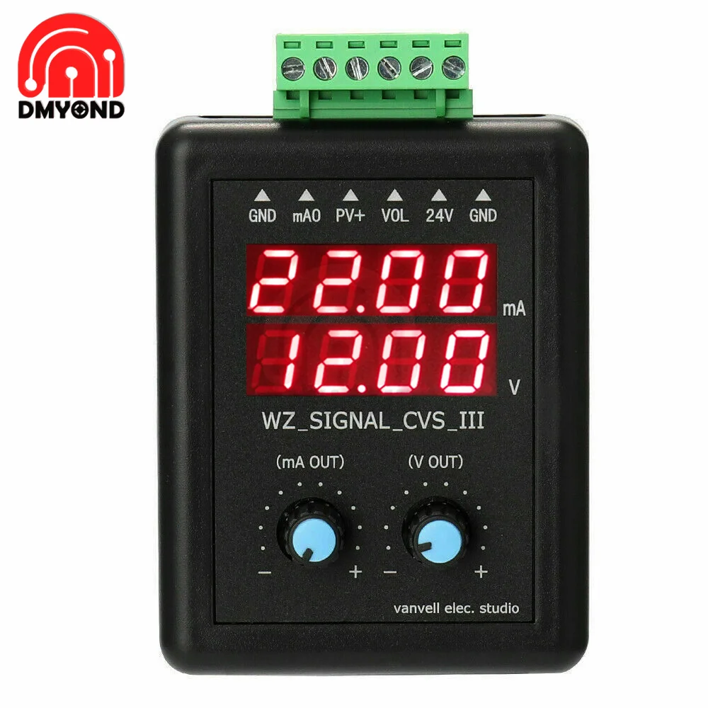 

Digital 0-22mA 0-12V Voltage Signal Generator Current Transmitter Calibrator Source Professional Electronic Measuring Instrument