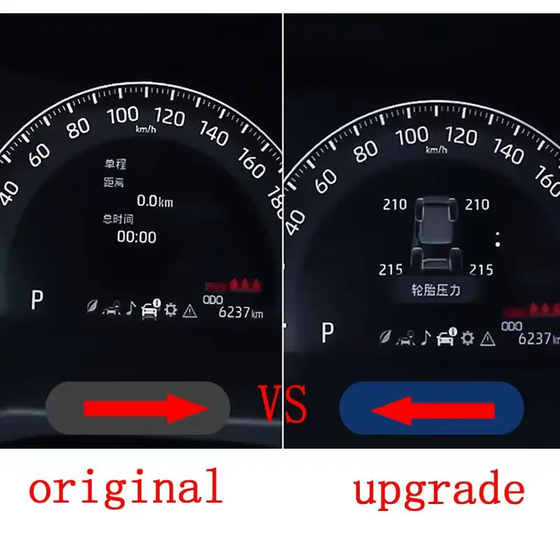 Фото Умный автомобильный датчик давления в шинах TPMS, система мониторинга для Toyota Rav4 2019-2024 Xa50, цифровой ЖК-дисплей, автоматическая охранная сигнализация №3