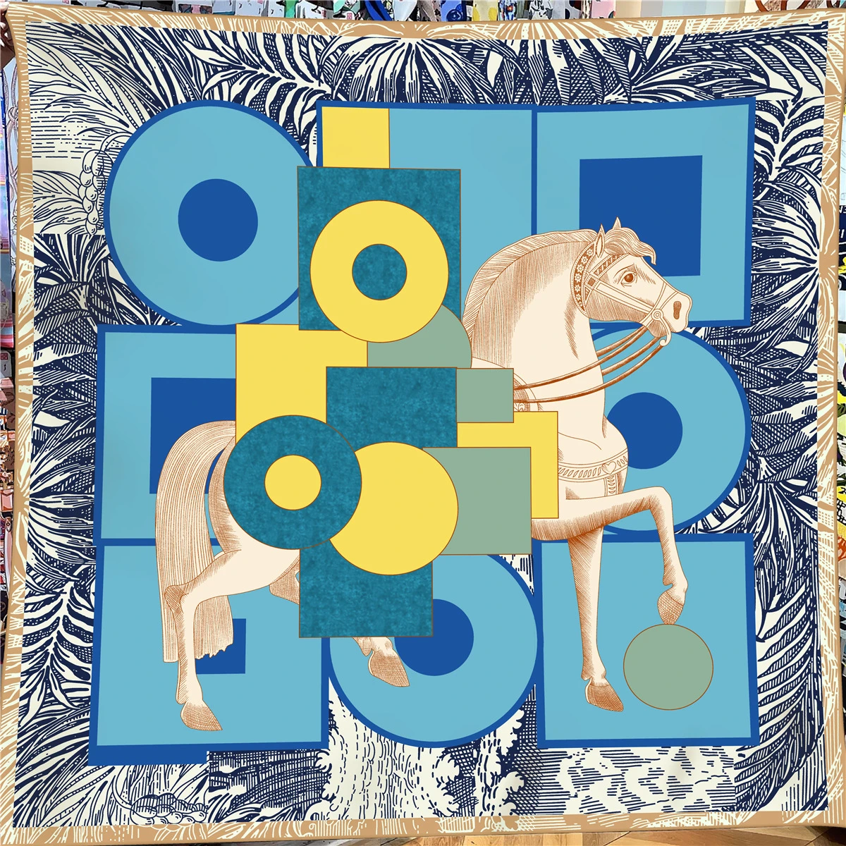 Зимний Шелковый кашемировый шарф 130 см Женский сохраняющий тепло фирменный яркий