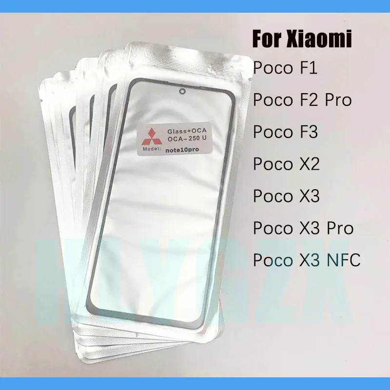 10 шт. передний сенсорный жк-экран для Xiaomi Poco F1 F2 Pro F3 X2 X3 NFC |