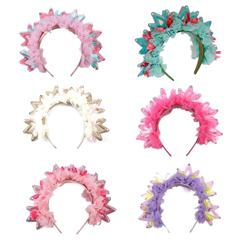 

L93F Mini Shape Headband for Kids Easter Children Day Amusement Hairband