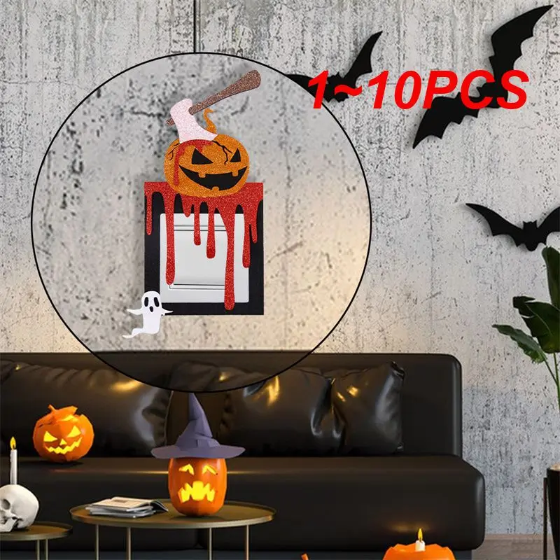 

1~10PCS Pumpkin Switch Sticker Opp Bag Tear It Off Without Leaving Any Marks Clear Pattern Wanmei Tailoring Exquisitely Crafted