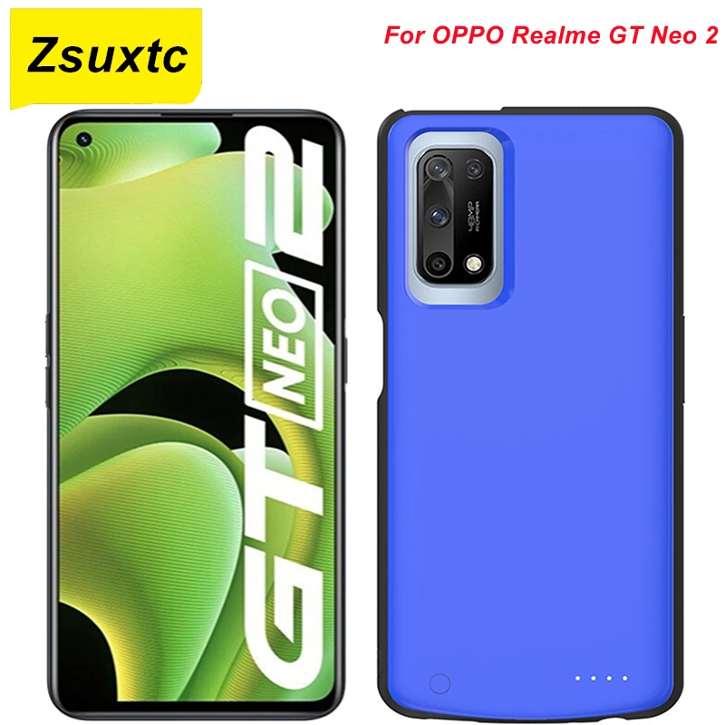 

6800Mah New Battery Charger Case For OPPO Realme GT Neo 2 Power Bank For OPPO Realme GT Neo 2 Battery Case Phone Bag Cover Cases