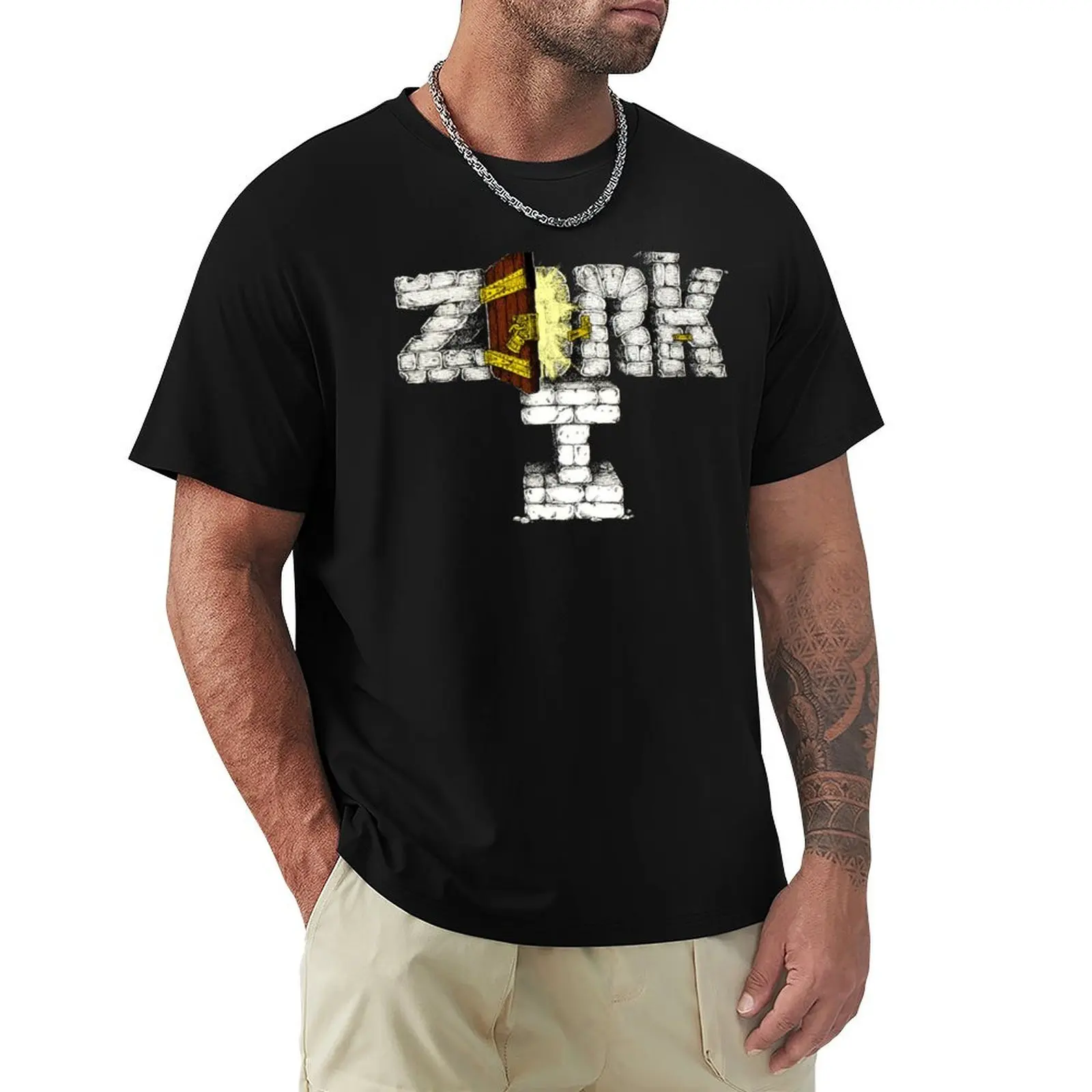 Фото Футболка Zork 1 I в ретро-стиле — футболка для фанатов игр на DOS, повседневная свободная футболка с коротким рукавом для мужчин. №1