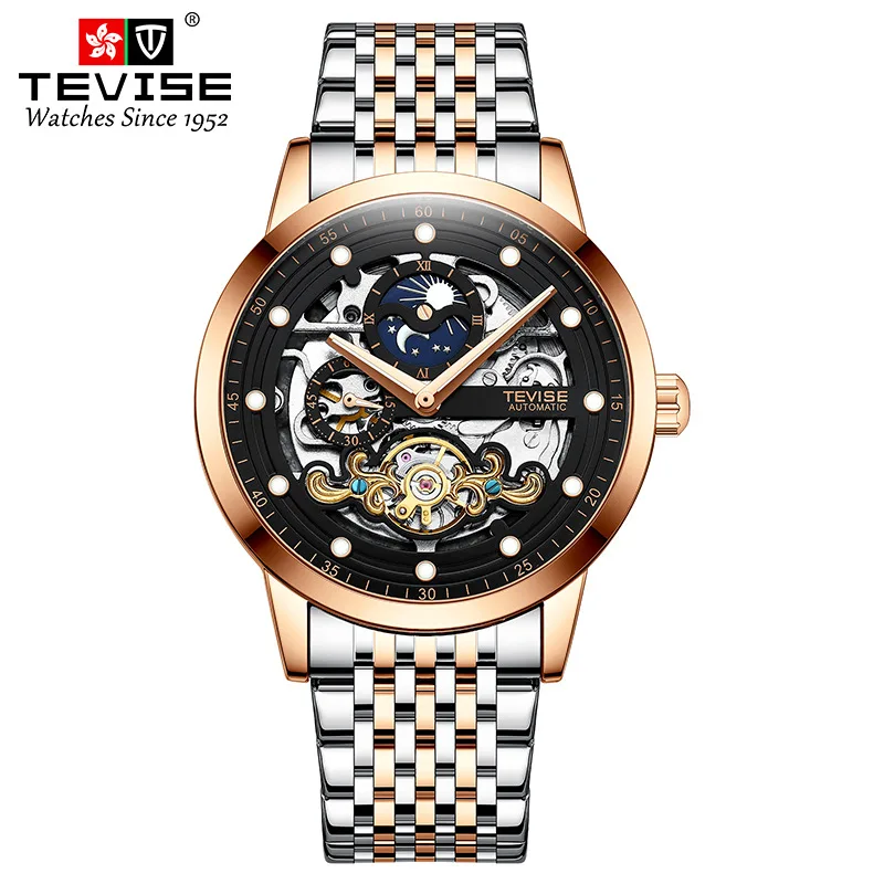 

Swiss Brand New Men's Watch Day and Night Star Fully Automatic Mechanical Watch Waterproof Fashion Trend High-end Watch