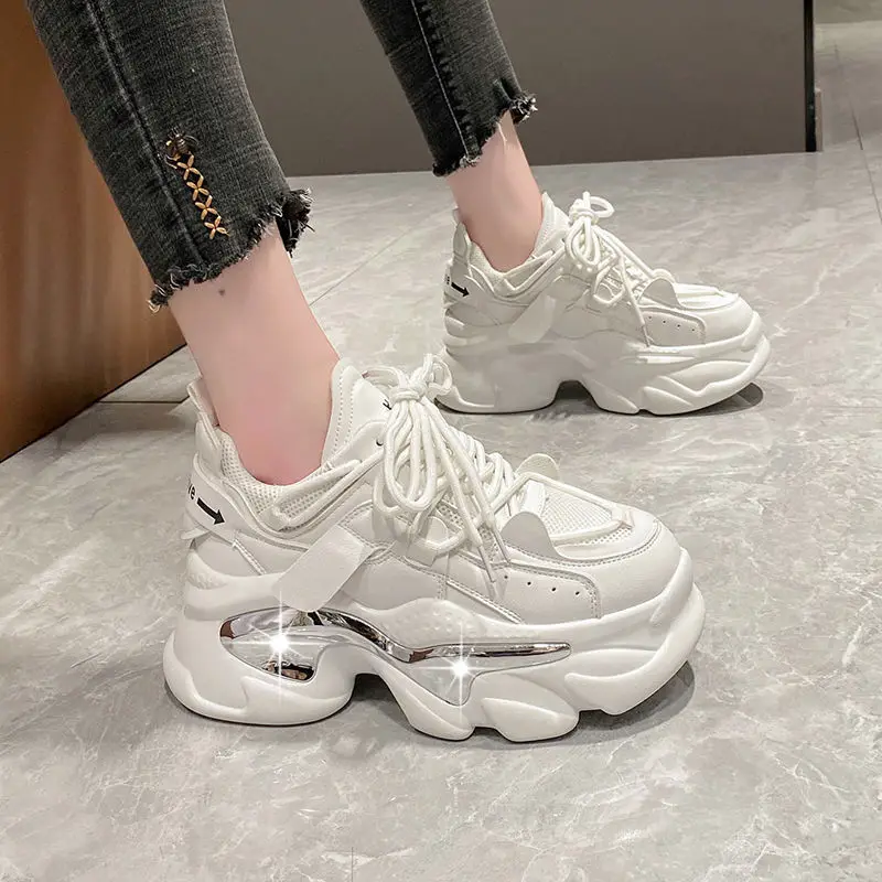 

Spring Women's Shoes 2023 White Sneakers Platform Ladies Woman Vulcanize Casual Breathable Sneaker Black Chunky Zapatillas Mujer