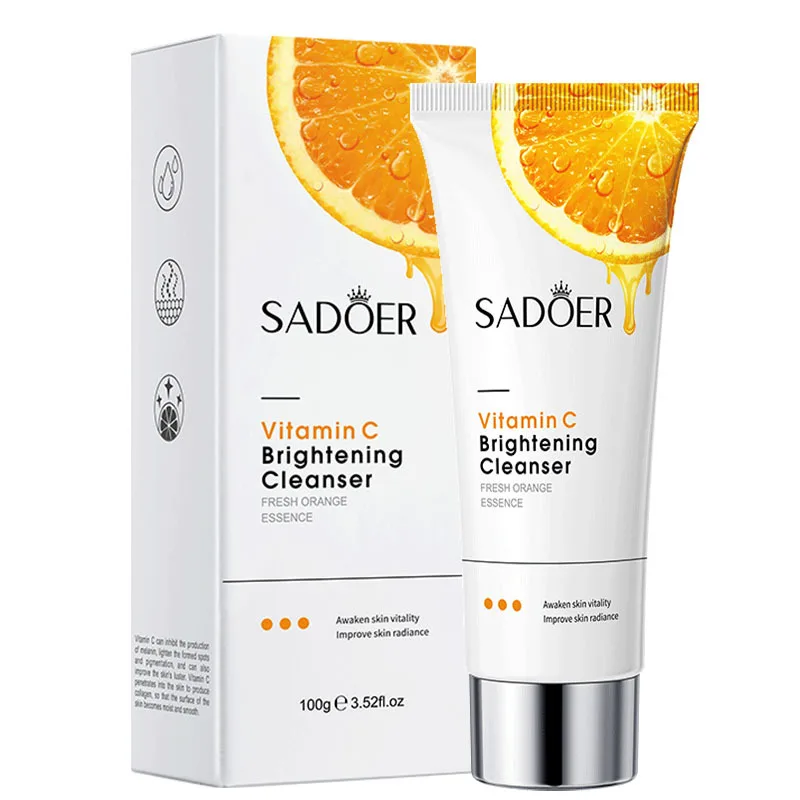 

Vitamin C Facial Cleanser Face Wash Moisturizing Anti Acne Brightening Face Cleaner Skin Care Facial Products for Men and Women