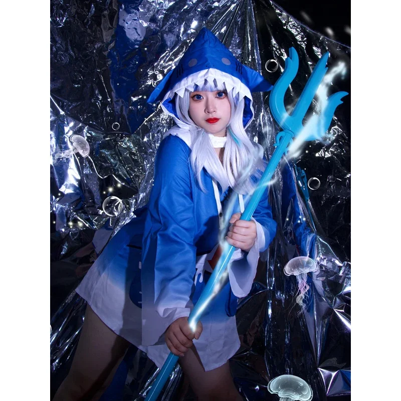 Vtuber Hololive Gawr Gura оружие косплей комикс с реквизитом Хэллоуин аниме выставка