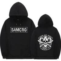 sons of anarchy samcro print double sided hoodie sweatshirt men women casual hip hop streetwear eu size man woman pullover tops
