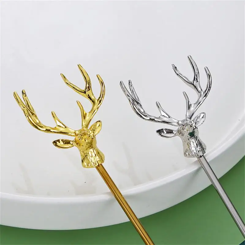 Stainless Steel Milu Deer Coffee Cake Spoon Fork Dessert Spo