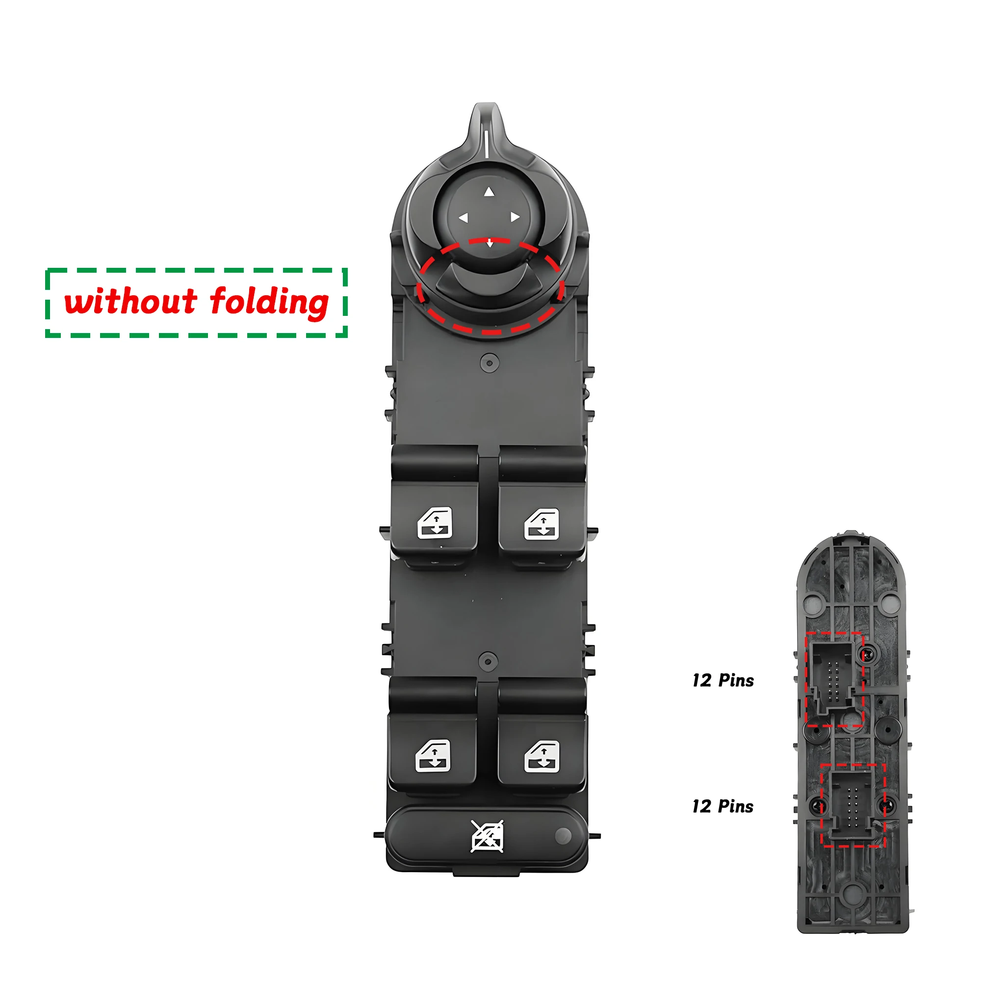 

156106393 Для Alfa Romeo Giulietta 940 2010-2019 электрическая главная кнопка управления стеклоподъемником 156106392 156093398