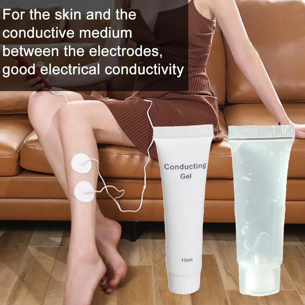 

1pc 15ml Electrical Conductive Conducting Gel For TENS/EMS Massager Mulscle Stimulator To Relieve Pain Relaxation Body U8J5