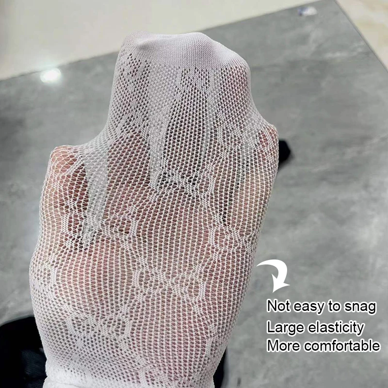 Children's Pantyhose Bow Print Fishing Nets  Baby  Summer Thin Mesh Princess Style Socks Breathable Girl Accessor