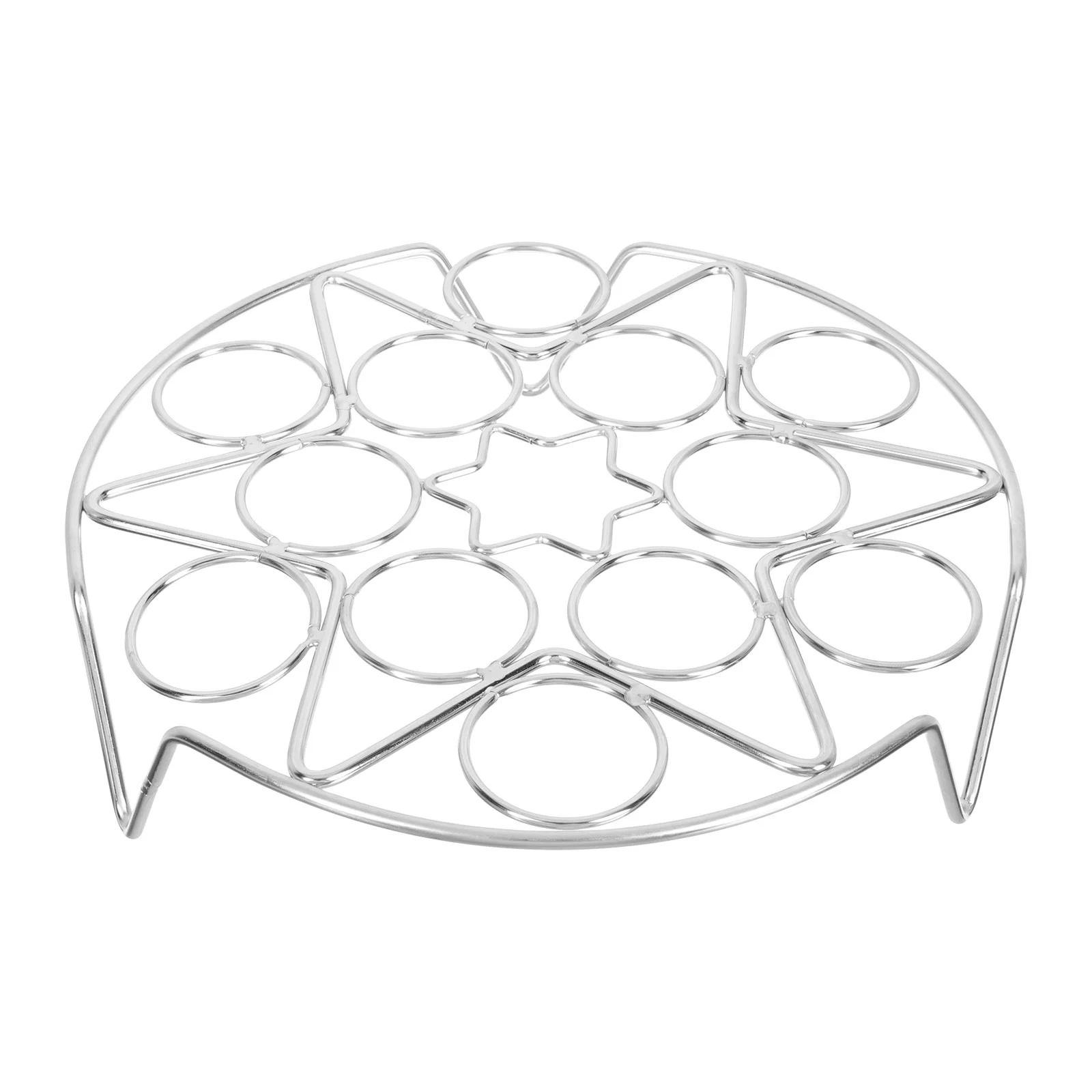

Rack Steamer Egg Stainless Round Trivet Basket Tray Steamed Stand Steaming Kitchen Cooking Pot Steel Steamwireholder Cooker