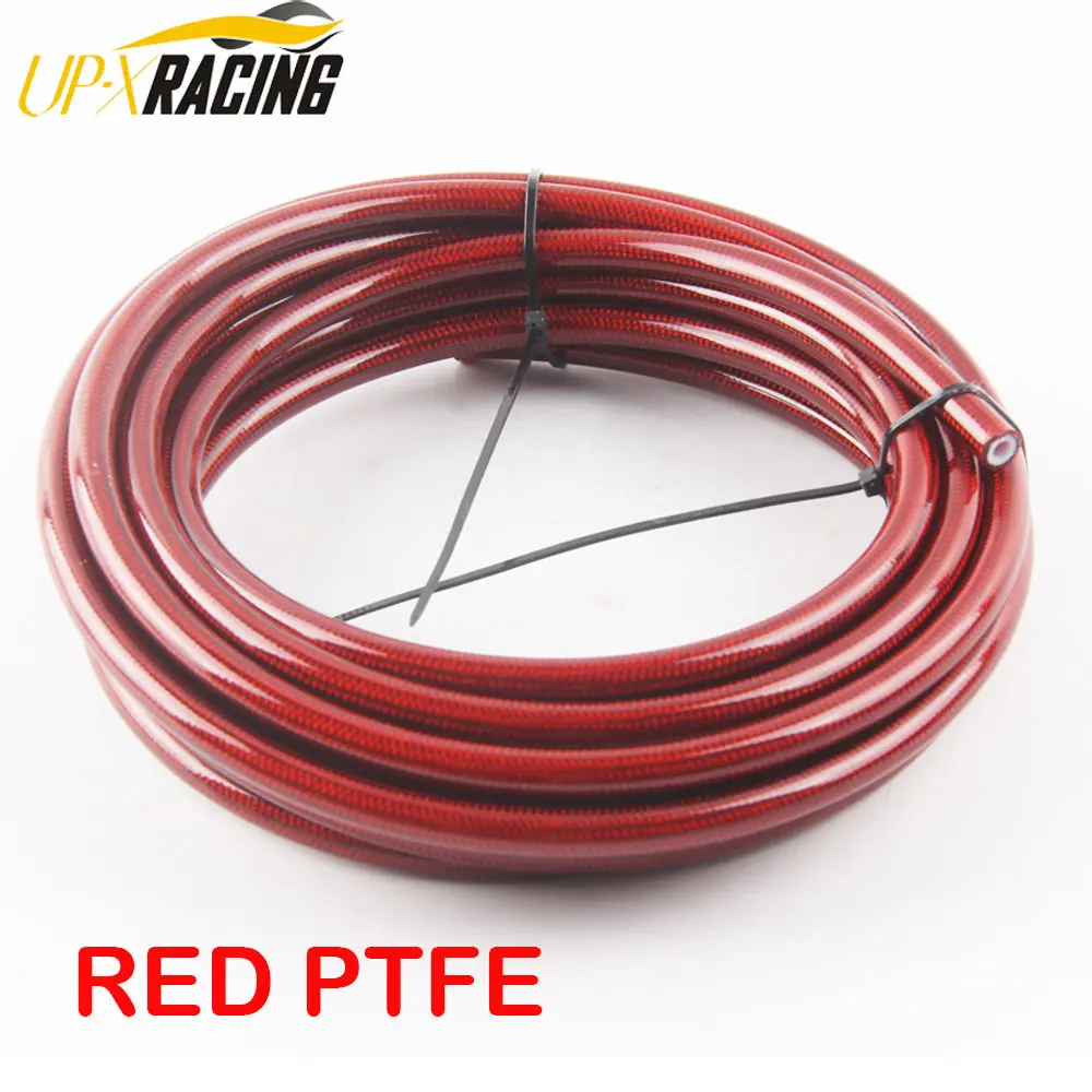 

5m/lot AN3 braided Stainless Steel Ptfe brake line hose FLUID HYDRAULIC Precise Brake Hose PU cover Motorcycle Gas Oil Fuel Line