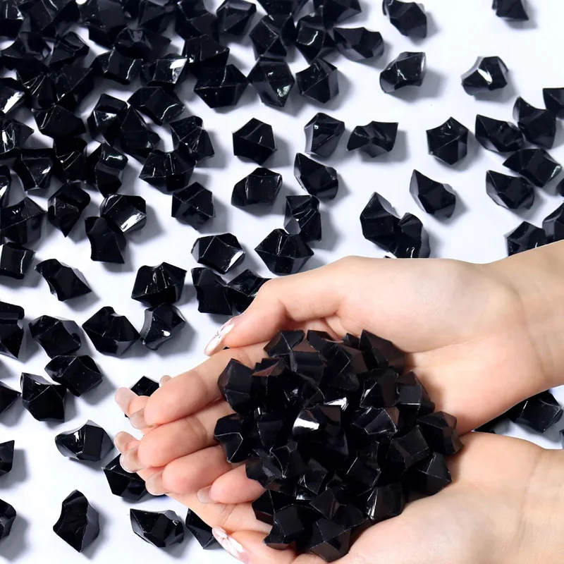 

100 шт. Акриловые ледяные камни прозрачные 11x14 мм для декора