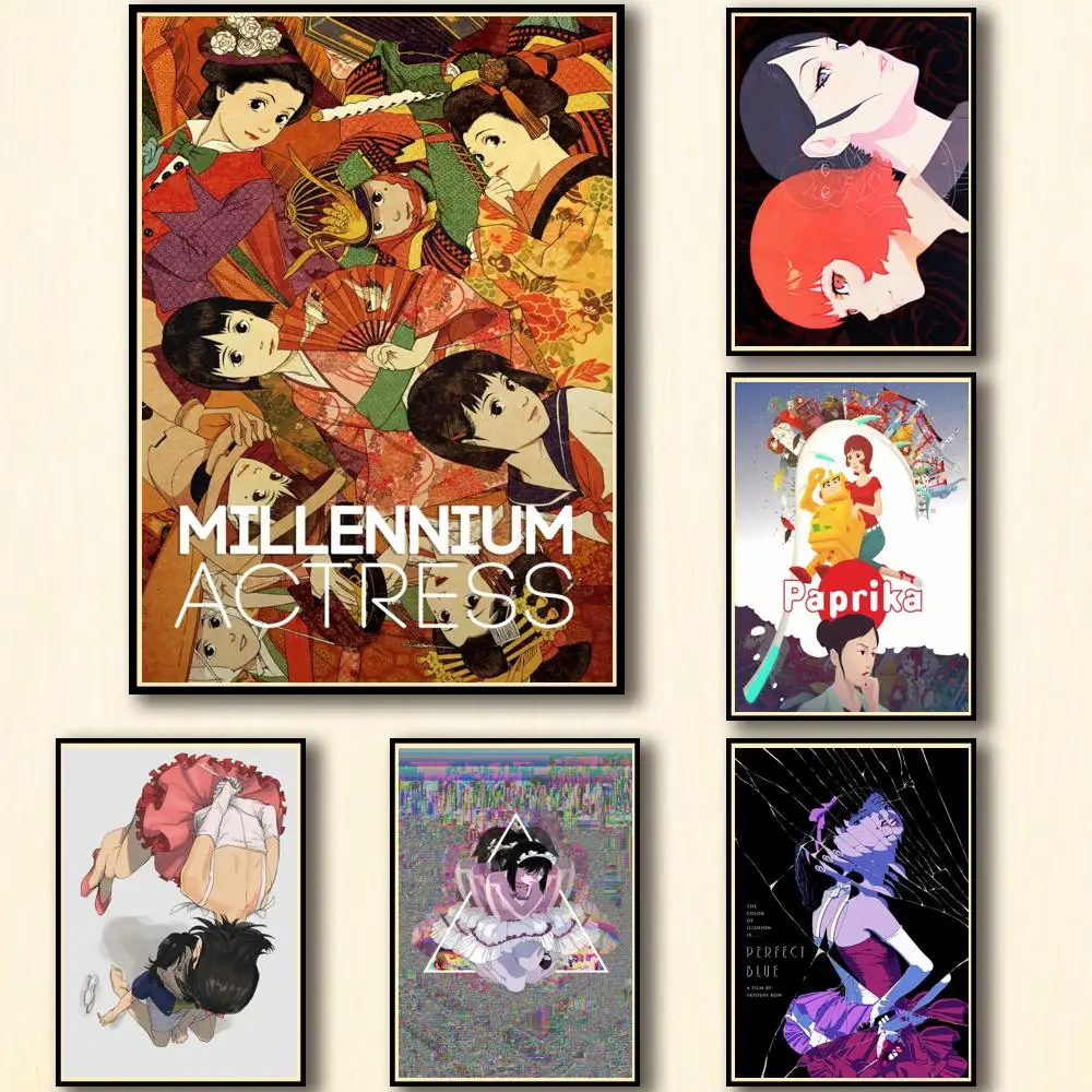 36 стилей на выбор, плакат Kon Satoshi с аниме-фильмом, художественный плакат на холсте для украшения гостиной, домашняя Настенная картина