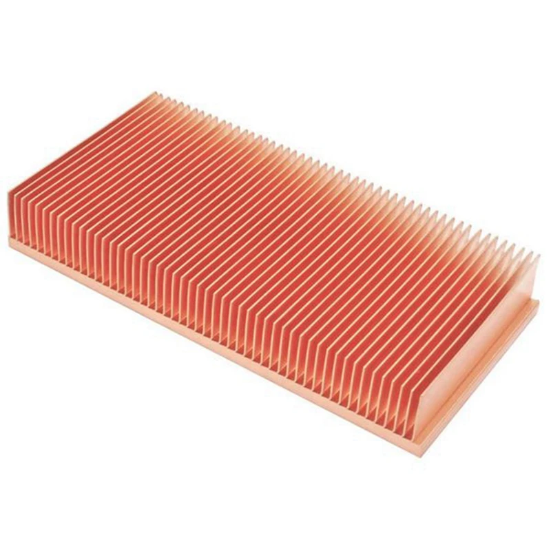 

Pure Copper Heatsink Skiving Fin DIY Heat Sink Radiator Cooling Cooler for Electronic CHIP LED IC RAM Heat Dissipation