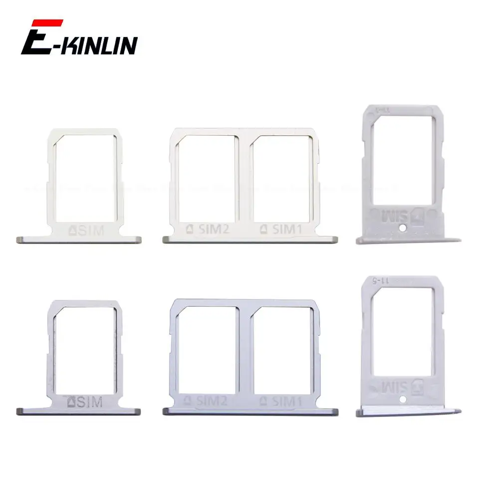 

Sim Micro SD Card Socket Holder Slot Tray Reader For Samsung Galaxy S6 Edge G920 G925 Adapter Container Connector