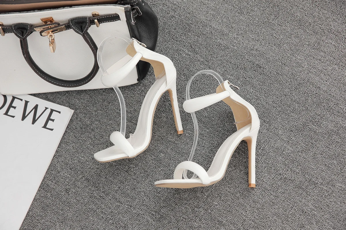 Summer Gladiator Ankle Zipper Women Sandals Thin Heel High Fashion Hollow Out Boot Sandals Party Shoes Pumps Size 34-43