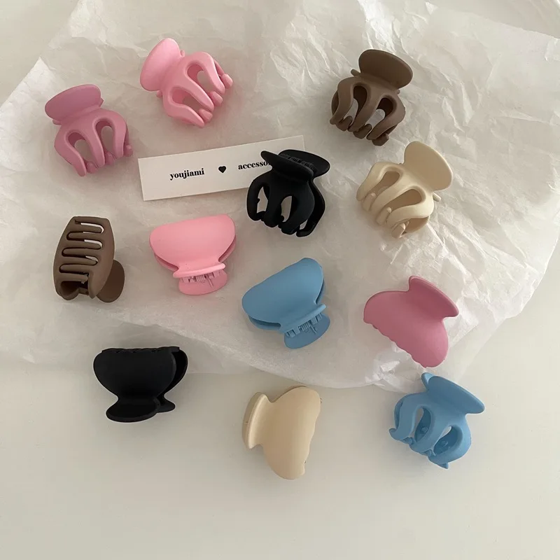 

Женские заколки для волос, маленькие заколки-крабы из матового акрила, аксессуары в Корейском стиле, 2022