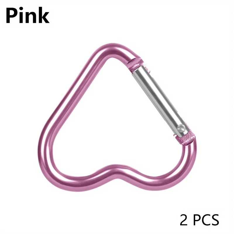 

2 шт. карбинеры сердечком из алюминия