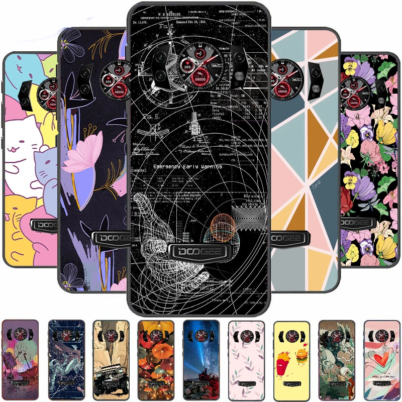 

For Doogee S98 Case Cover For Doogee S98 Pro S98Pro Soft Phone Cases Bags Bumpers Fundas Covers Fashion Black Frame