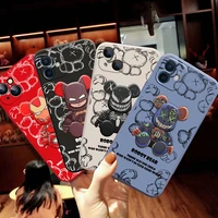 luxury new cool cartoon bear phone case for apple iphone 11 12 13 pro 13 12 mini x xr xs max 5 6 6s 7 8 plus silicon cover funda