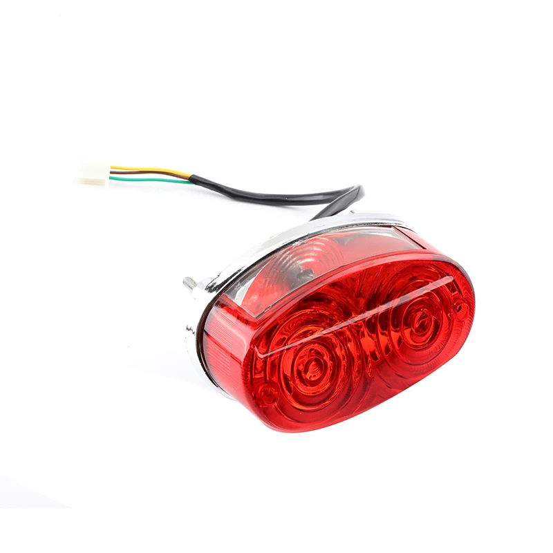 

DC12V Red Motorcycle Rear Tail Stop Brake Light Lamps for Atv Quad 50cc 70cc 90cc 110cc 150cc, 200cc, 250cc SUNL ROKETA KAZUMA