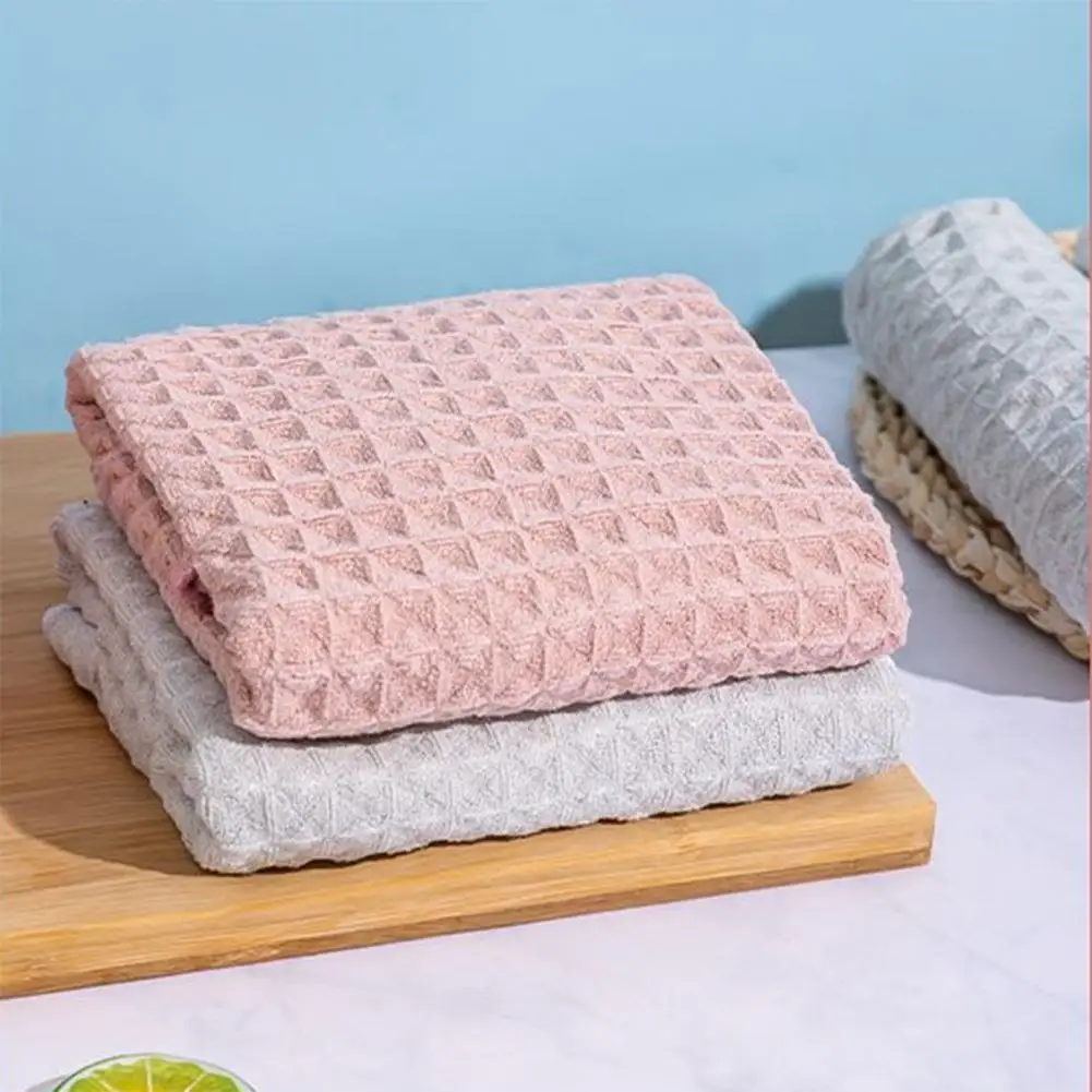 

Universal Cleaning Cloth Quick-drying Anti-grease No Trace Left Washing Rag Easy to Clean Cleaning Towel Bathroom Accessory