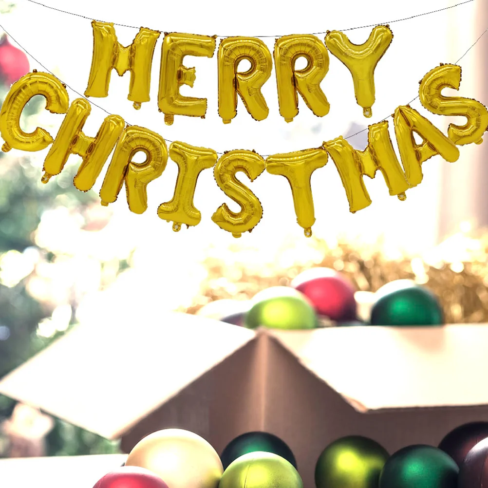 

Рождественские воздушные шары, праздничные шары Lettermerry, праздничные алюминиевые украшения, домашний баннер, Розовый декор, серебристый зим...