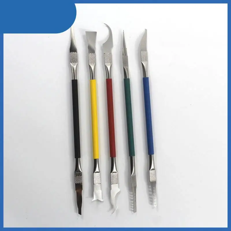 

5PCS CPU Pry Bar Removal Rubber Knife Set PCB Motherboard Repair Knife Chip Motherboard Parts Installation Removal Tools