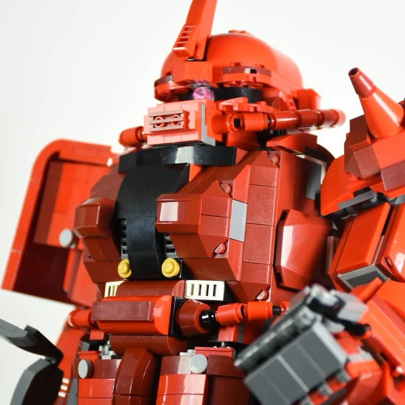 

MOC аниме игровой периферический ZAKU II, боевой робот, модель mecha, Детский пазл, игрушка ручной работы, подарок на день рождения