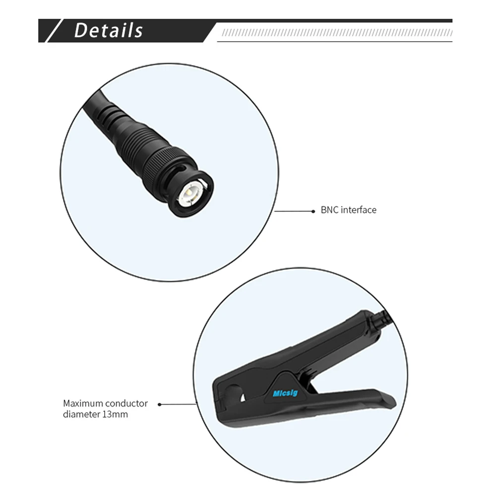 Micsig CP2100A CP2100B Зонды переменного/постоянного тока 2 5 МГц 10 А/100 А максимальный