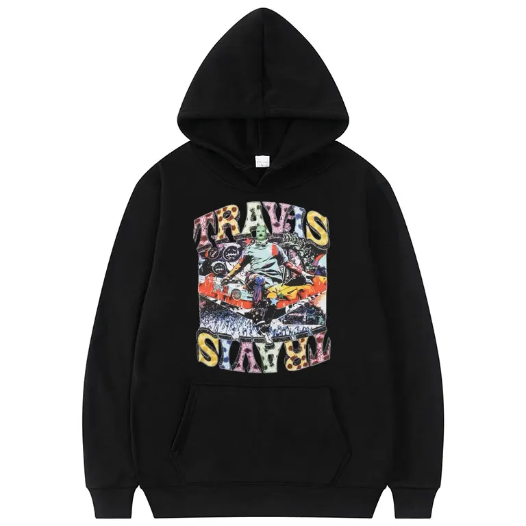 

2022 New Hip Hop Singer Travis Scott Graphic Printed Hoodie Long Sleeves Men Women Brand Harajuku Clothes Cactus Jack Streetwear