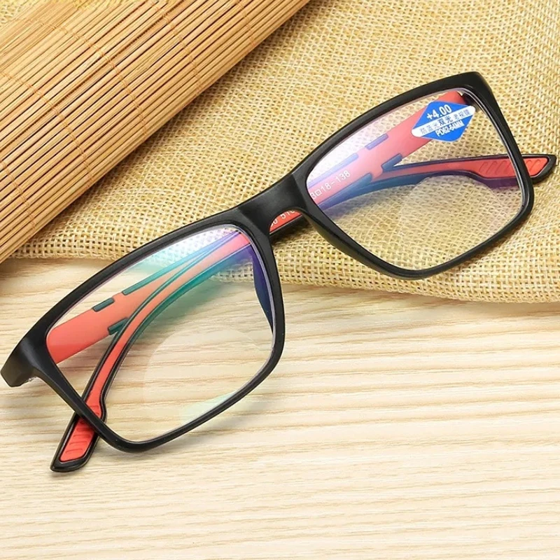 

Очки для чтения с защитой от синего излучения, мужские пресбиопические очки, полная оправа, женские очки с увеличением, новинка от + 1,0 до + 4,0