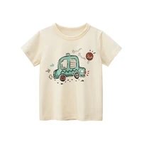 new toddler boy cotton t shirts kids clothes boutique outfits baby girl cartoon car printed tshirts boys quality cotton t shirt