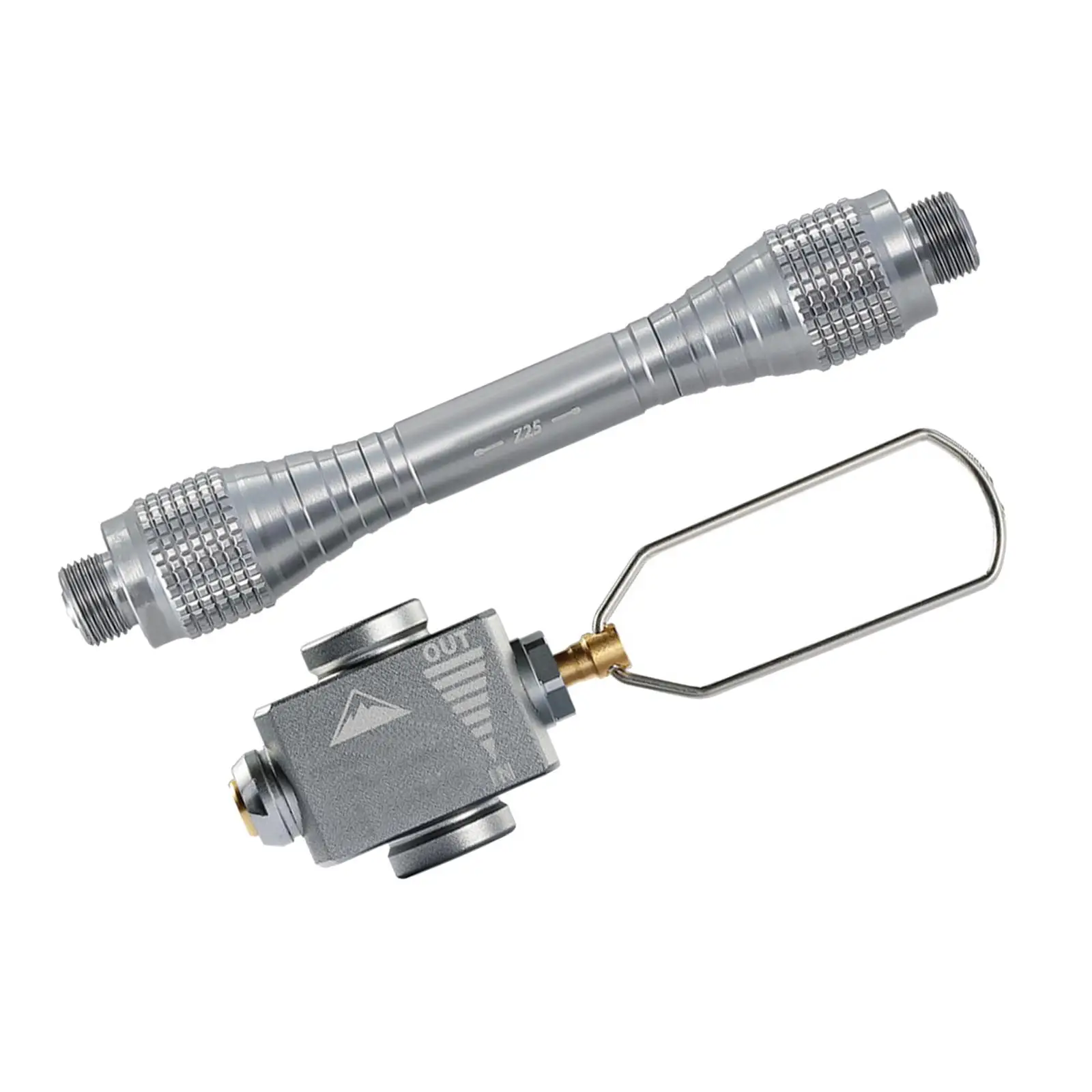 

Portable Gas Refill Adapter Extender Holder Pole Converter Valve Connector Durable Gas Adaptor Valve for Cooking Outdoor Fishing