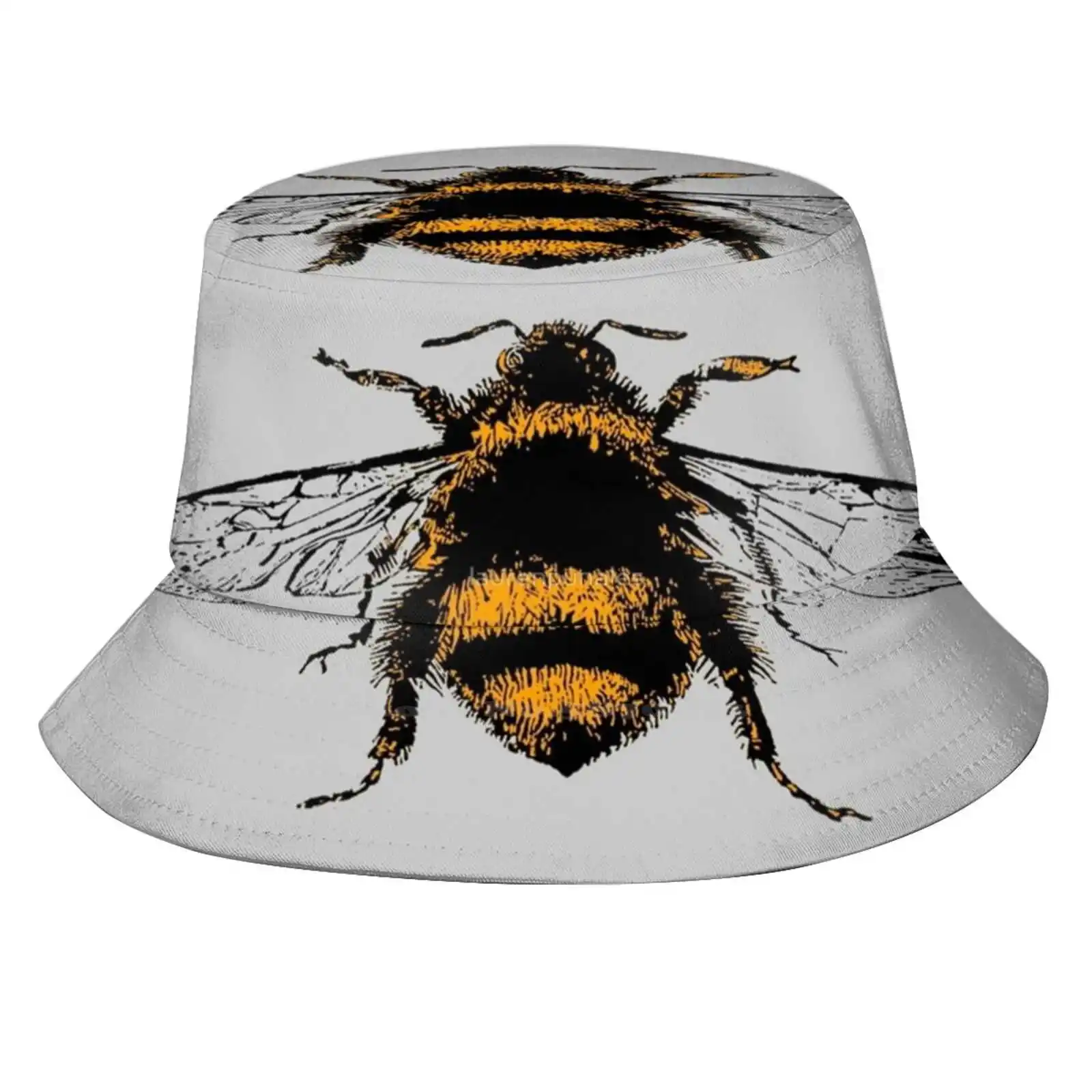 

Панама с принтом «Спасите пчелы», шляпа от солнца, Защитите пчелы, медово-желтый