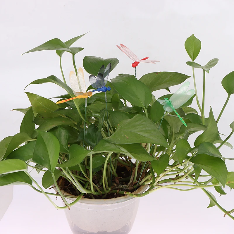 

Вставка в виде стрекозы 24 шт./комплект, украшение для садоводства, имитация стрекозы, фоновое украшение для дома