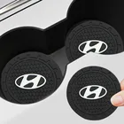 Автомобильная Подставка под чашку, нескользящий коврик, подставка под чашку, коврик для Hyundai i30, Tucson Elantra Venue, Palisade, townan, Accent, Kona, Veloster, Sonata