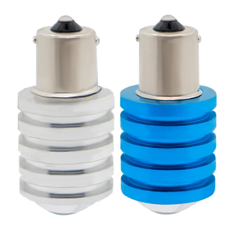 

10pcs S25 1156 BA15S 1157 BAY15D Car LED Turn Signal Light Auto DRL Brake Reverse Lamp Bulb White Blue DC 12V