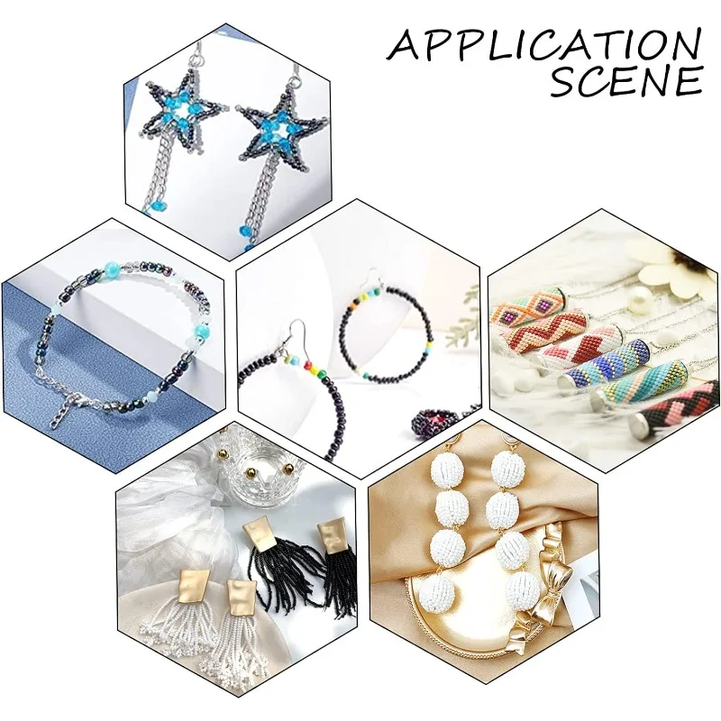 Круглые стеклянные бусины 2 цвета 4 мм 2400 шт.