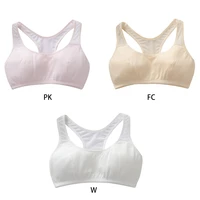 girls underwear cotton sport training bra teenagers girls sling small vest underwear soft breathable teen breath bras